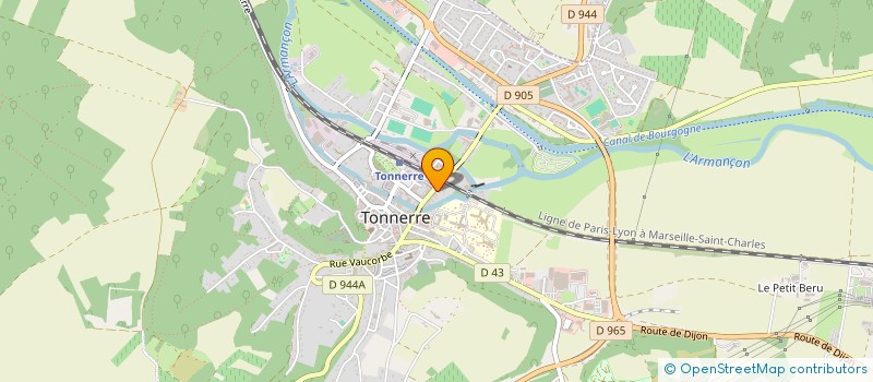 localisation de l'entreprise SCI LE CHENE MERLIN  TONNERRE