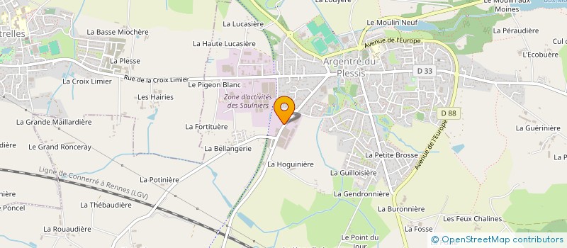 localisation de l'entreprise SCI LE CHENE NEUF  ARGENTRE-DU-PLESSIS