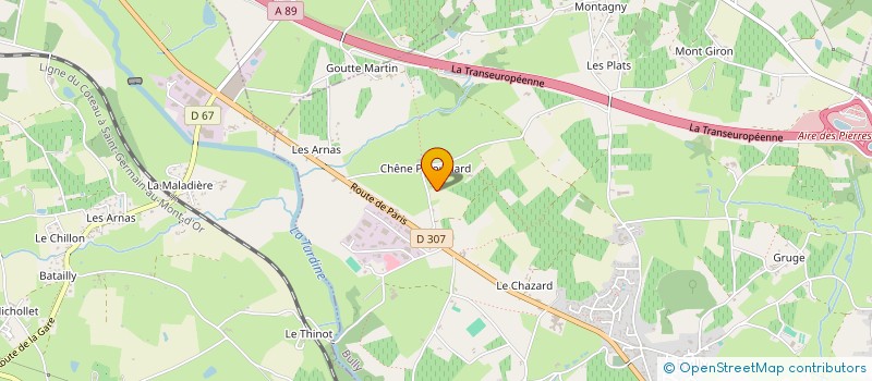 localisation de l'entreprise SCI LE CHENE PATOUILLARD  BULLY