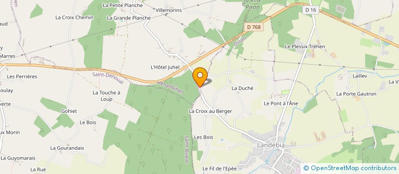 localisation de l'entreprise SCI LE CHENE SAINT ELOI  LANDEBIA