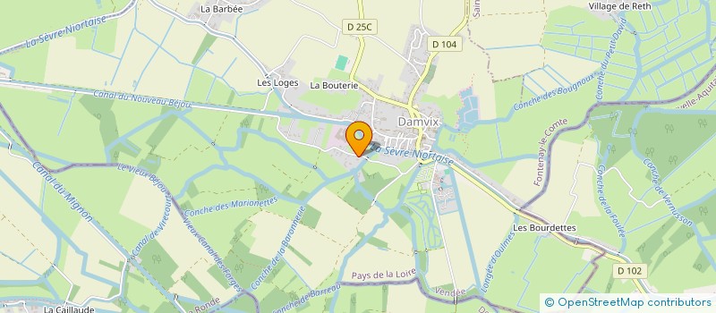 localisation de l'entreprise SCI LE CHENE TORD  DAMVIX