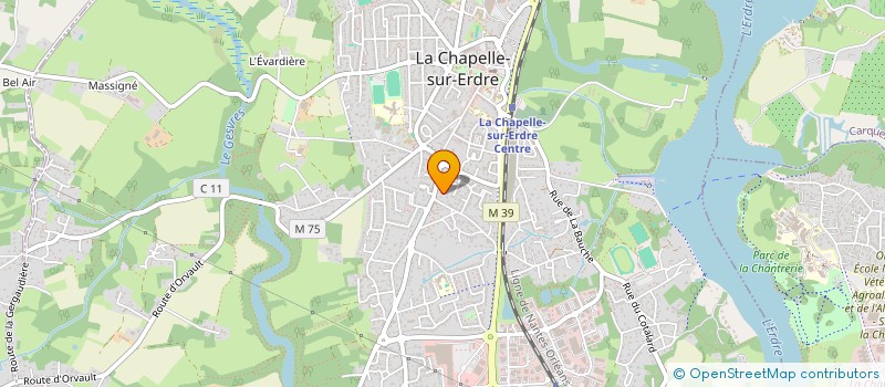 localisation de l'entreprise SCI LE CHENE VERT à LA CHAPELLE-SUR-ERDRE