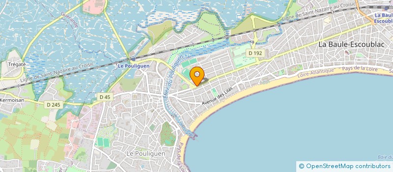 localisation de l'entreprise SCI LE CHENE VERT à LA BAULE-ESCOUBLAC