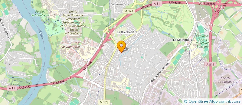localisation de l'entreprise SCI LE CHENE VERT à CARQUEFOU