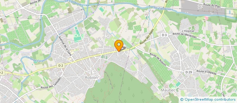 localisation de l'entreprise SCI LE CHENE VERT  ROBION