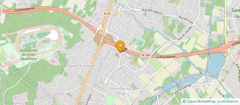 localisation de l'entreprise SCI LE CHENE WYD  LEUVILLE-SUR-ORGE