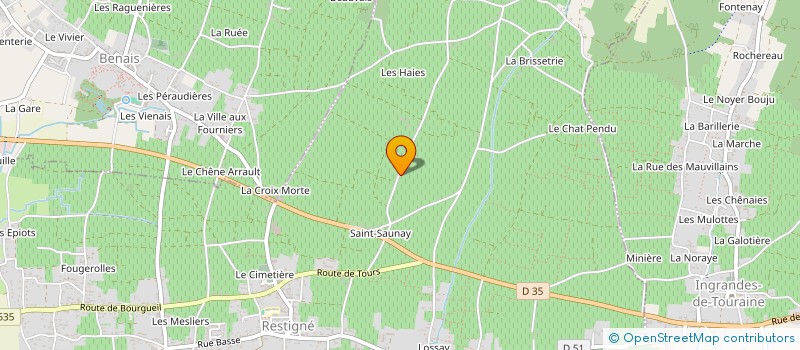 localisation de l'entreprise SCI LE CHENIN DU DEPART  RESTIGNE