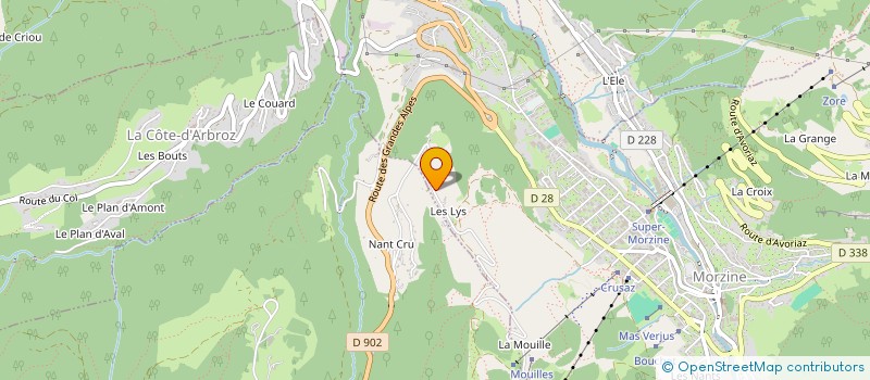 localisation de l'entreprise SCI LE CHERCHE MIDI à MORZINE
