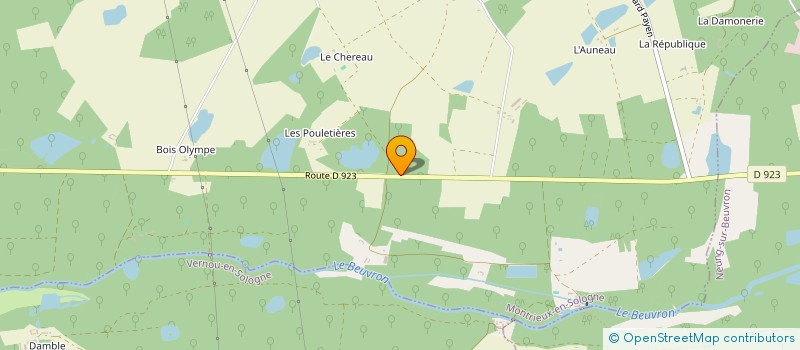 localisation de l'entreprise SCI LE CHEREAU  MONTRIEUX EN SOLOGNE