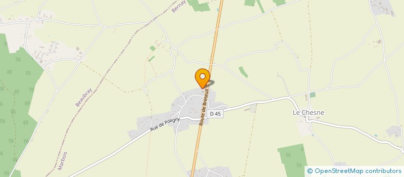 localisation de l'entreprise SCI LE CHESNE  MARBOIS