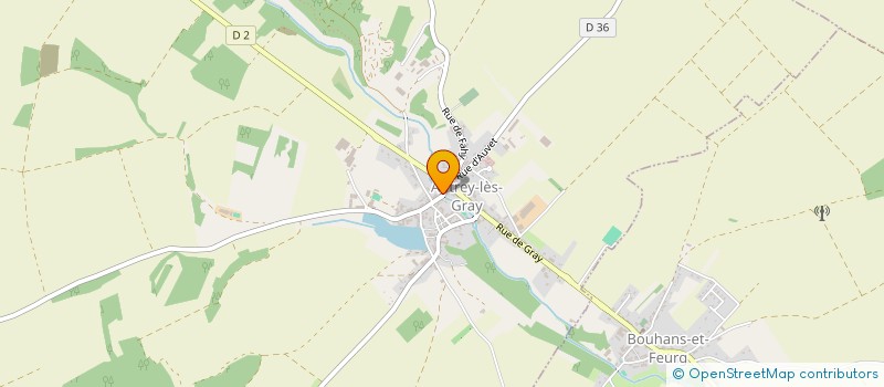 localisation de l'entreprise SCI LE CHEVAL BLANC  AUTREY-LES-GRAY