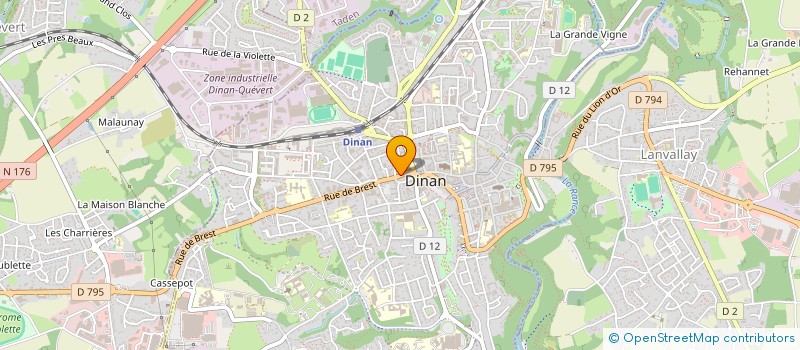 localisation de l'entreprise SCI LE CHEVAL VERT  DINAN