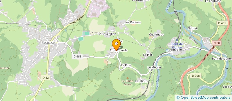 localisation de l'entreprise SCI LE CHEVALIER  BEAUZAC