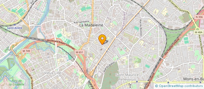 localisation de l'entreprise SCI LE CHEVALIER à LA MADELEINE