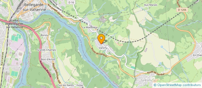 localisation de l'entreprise SCI LE CHEVREUIL à VALSERHONE