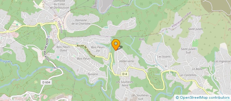 localisation de l'entreprise SCI LE CHIFFRE  BIOT