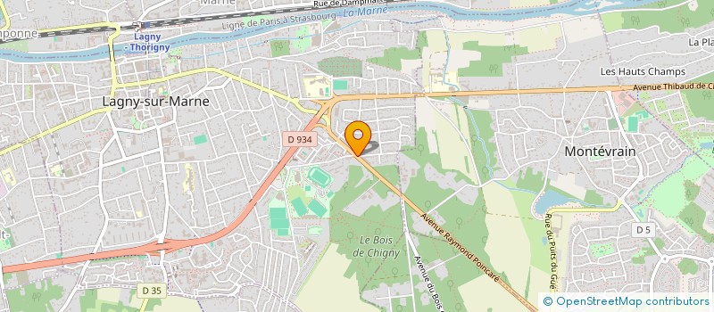 localisation de l'entreprise SCI LE CHIGNY  LAGNY-SUR-MARNE