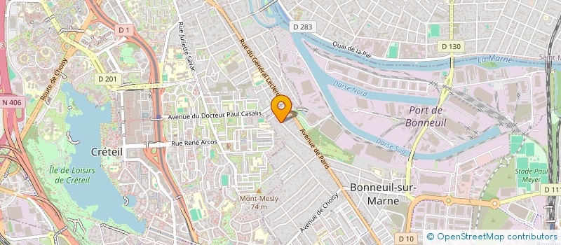 localisation de l'entreprise SCI LE CHOISY à BONNEUIL-SUR-MARNE