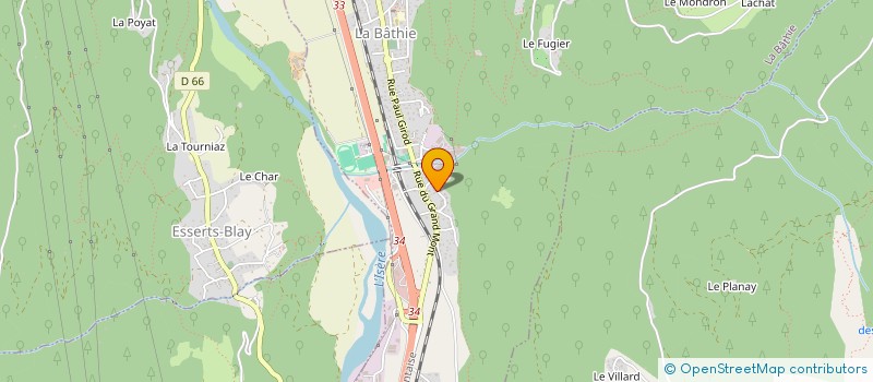 localisation de l'entreprise SCI LE CHOSALET  LA BATHIE