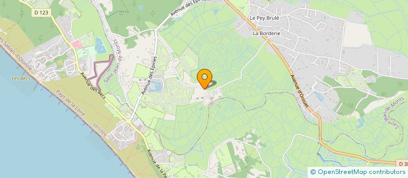 localisation de l'entreprise SCI LE CHOUAN à SAINT-JEAN-DE-MONTS