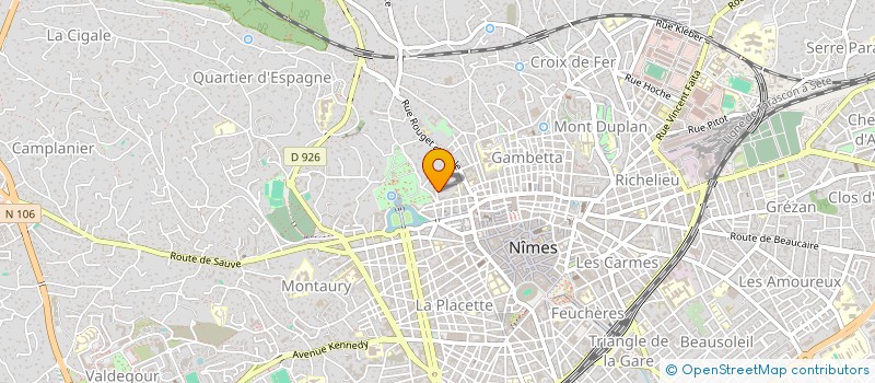 localisation de l'entreprise SCI LE CID  NIMES