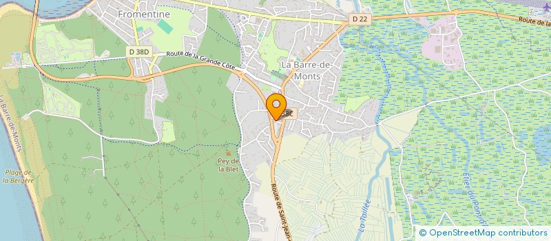 localisation de l'entreprise SCI LE CIEL BLEU  LA BARRE-DE-MONTS