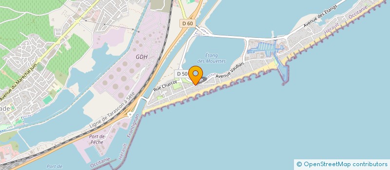 localisation de l'entreprise SCI LE CIGALON à FRONTIGNAN