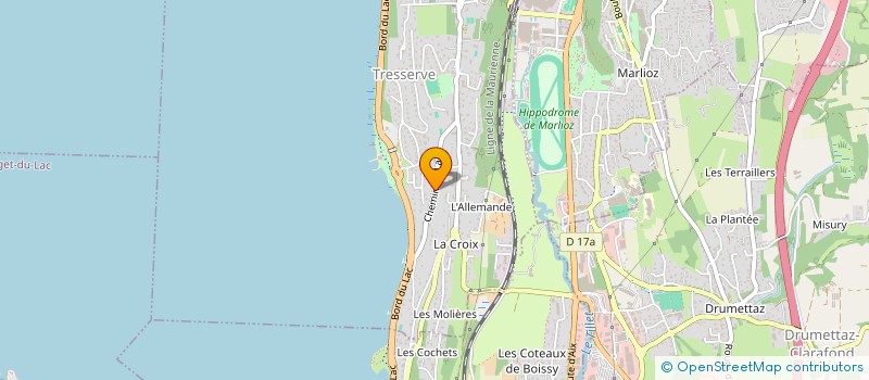 localisation de l'entreprise SCI LE CINQUANTE  TRESSERVE