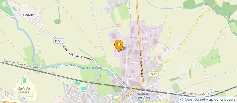 localisation de l'entreprise SCI LE CLAINCHE  VERNEUIL D'AVRE ET D'ITON