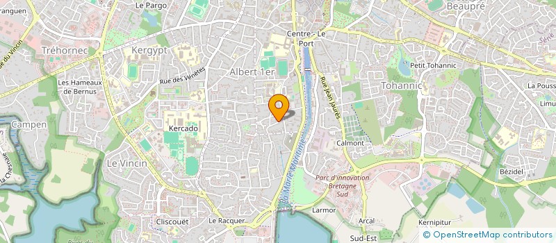 localisation de l'entreprise SCI LE CLAIR à VANNES