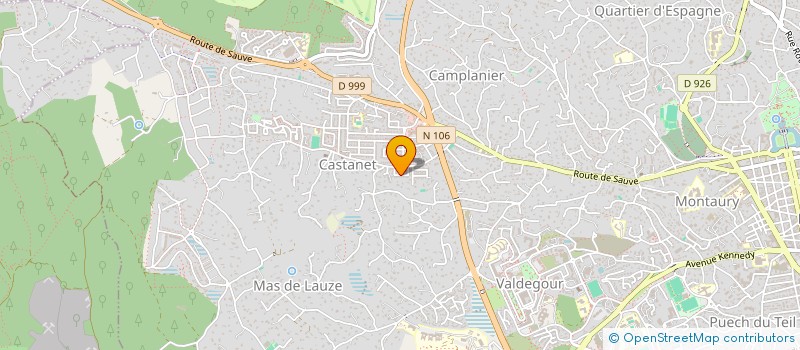 localisation de l'entreprise SCI LE CLAIR RUISSEAU  NIMES