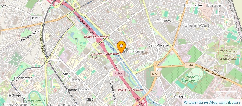 localisation de l'entreprise SCI LE CLAIR VAL  REIMS