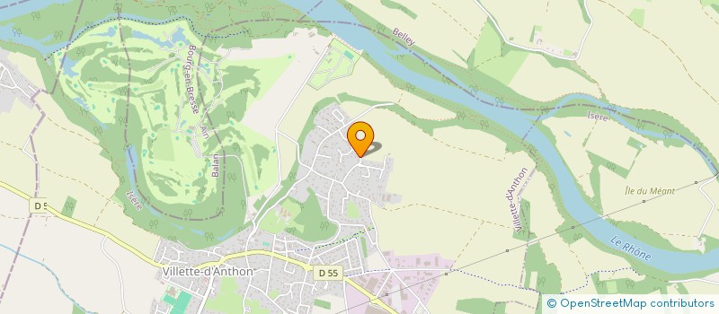 localisation de l'entreprise SCI LE CLAIRE FONTAINE  VILLETTE-D'ANTHON