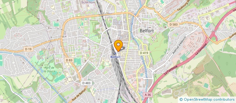 localisation de l'entreprise SCI LE CLAIRON à BELFORT