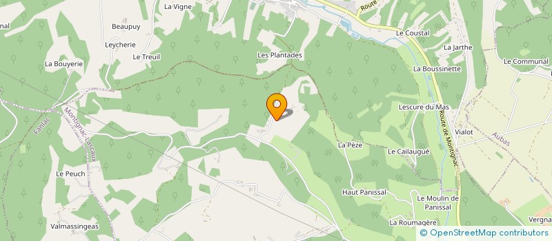 localisation de l'entreprise SCI LE CLAIRVAL à MONTIGNAC-LASCAUX