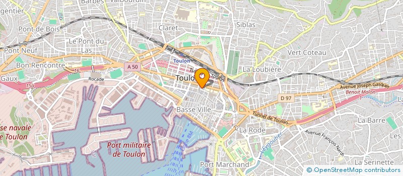 localisation de l'entreprise SCI LE CLAN  TOULON