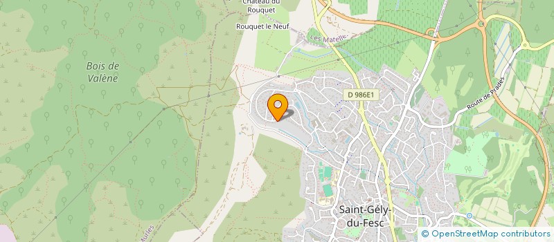 localisation de l'entreprise SCI LE CLAN DU PIC  SAINT-GELY-DU-FESC