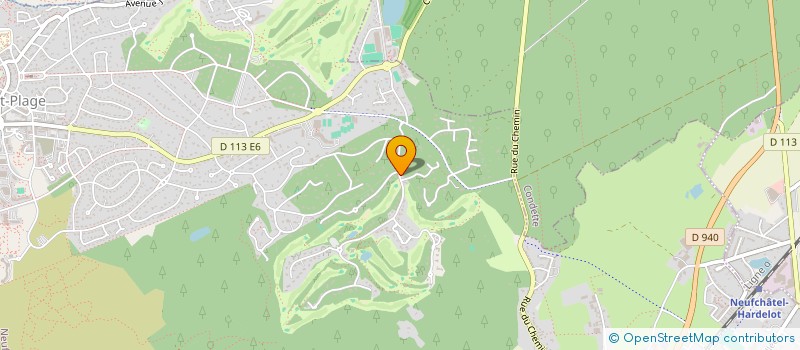 localisation de l'entreprise SCI LE CLAN ROUX  NEUFCHATEL-HARDELOT