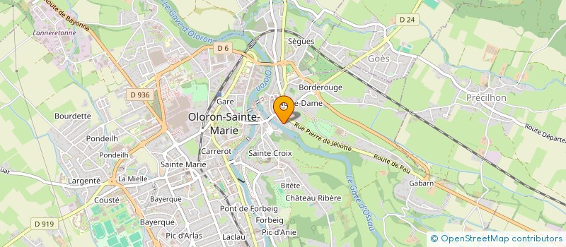 localisation de l'entreprise SCI LE CLAOUS  OLORON-SAINTE-MARIE