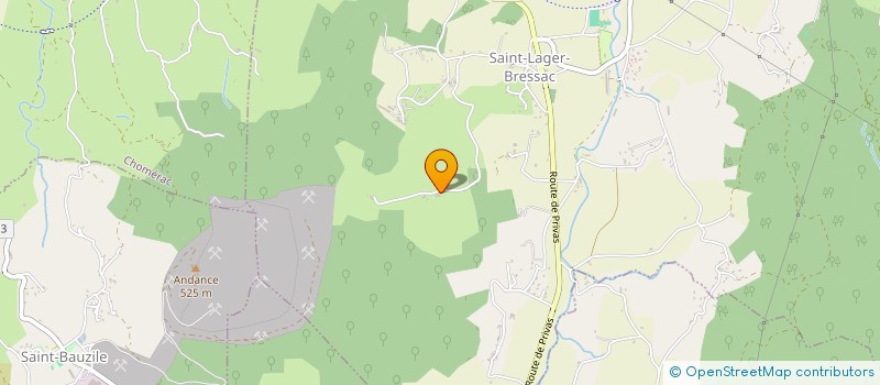 localisation de l'entreprise SCI LE CLAPAS  SAINT-LAGER-BRESSAC