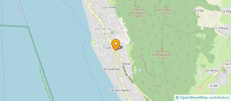 localisation de l'entreprise SCI LE CLAPET  VEYRIER-DU-LAC