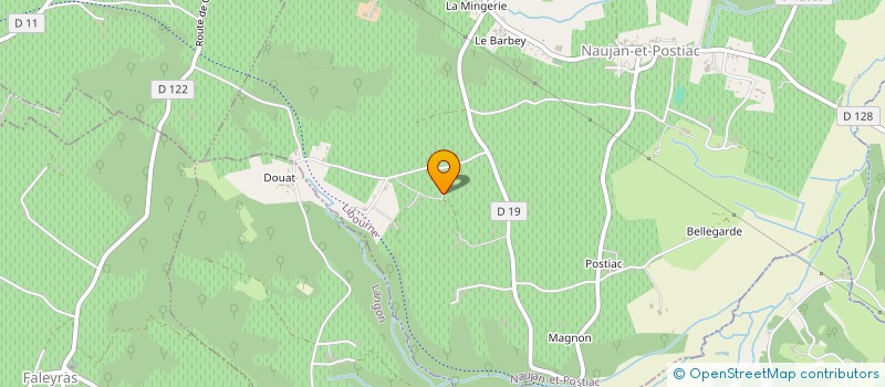 localisation de l'entreprise SCI LE CLAVERIN  NAUJAN-ET-POSTIAC