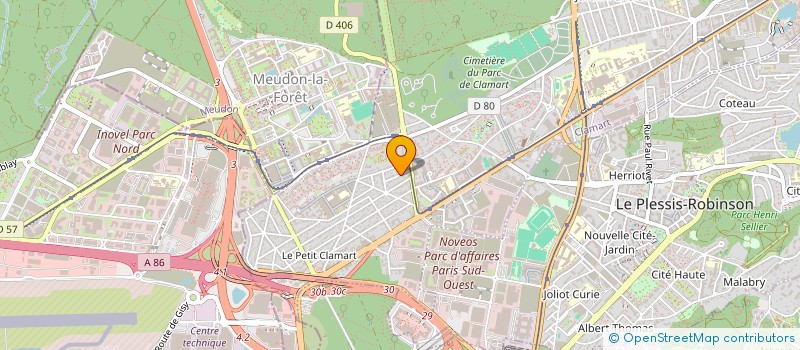 localisation de l'entreprise SCI LE CLEAC'H 22  CLAMART