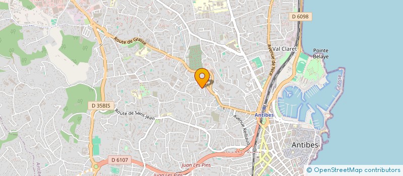 localisation de l'entreprise SCI LE CLEMENCEAU à ANTIBES