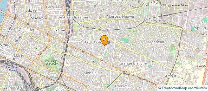 localisation de l'entreprise SCI LE CLEMENCEAU  LYON