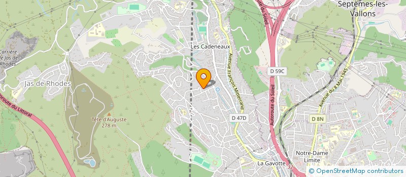 localisation de l'entreprise SCI LE CLEMENCEAU à LES PENNES-MIRABEAU