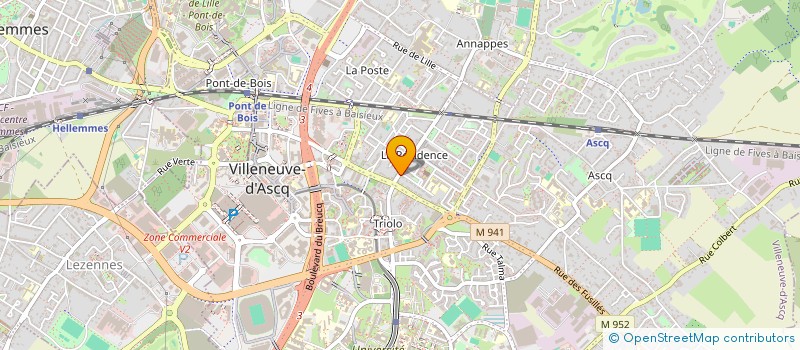 localisation de l'entreprise SCI LE CLINQUET à VILLENEUVE-D'ASCQ