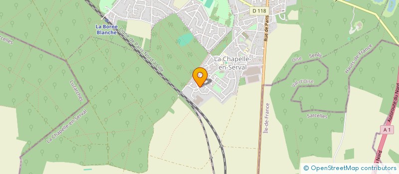 localisation de l'entreprise SCI LE CLIQUET  LA CHAPELLE-EN-SERVAL
