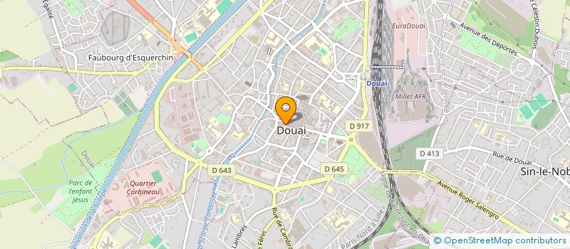 localisation de l'entreprise SCI LE CLO-JICE à DOUAI