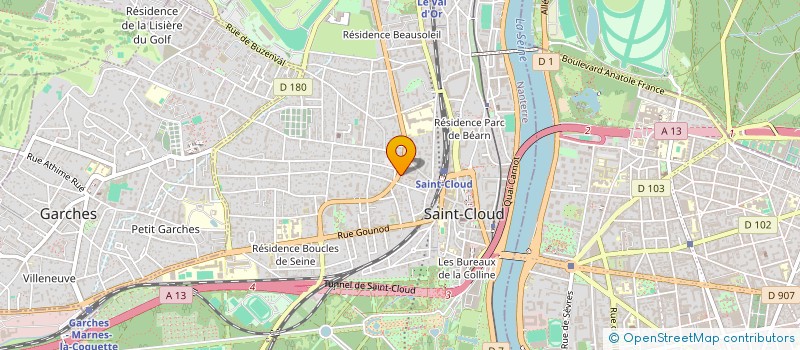 localisation de l'entreprise SCI LE CLOCHER à SAINT-CLOUD